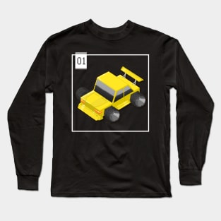 01 - Pixel Cars - Little Yellow Long Sleeve T-Shirt